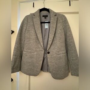ANN TAYLOR sweater blazer in Grey Heather - size 2P - NWT!!